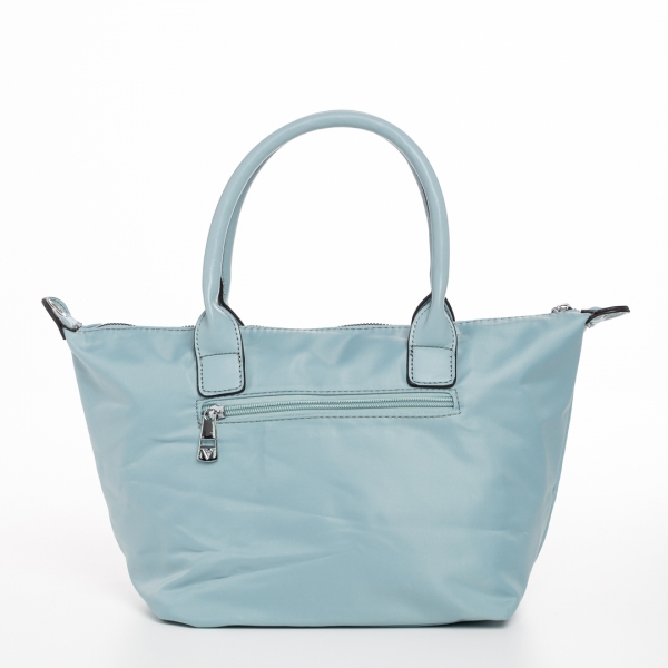 Bernadette világos kék női táska, textil anyagból készült, 5 - Kalapod.hu