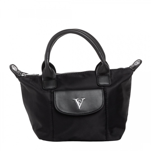 Empedonika fekete női táska, textil anyagból készült, 3 - Kalapod.hu
