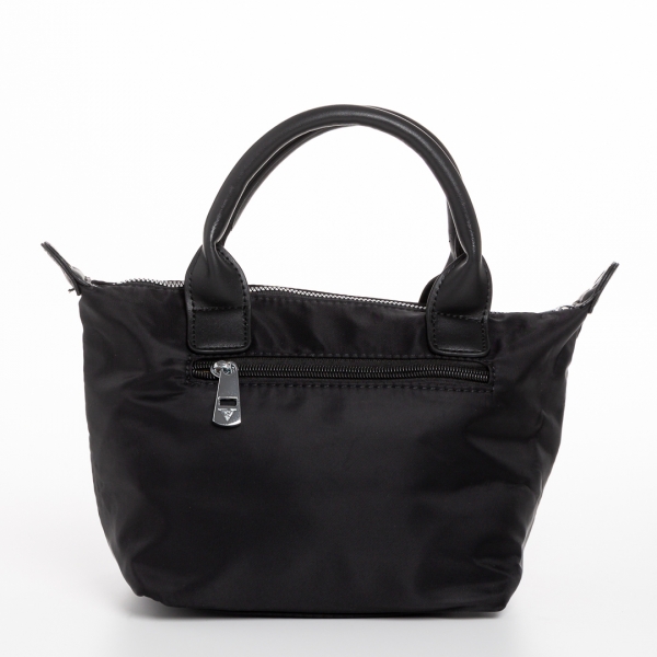 Empedonika fekete női táska, textil anyagból készült, 5 - Kalapod.hu