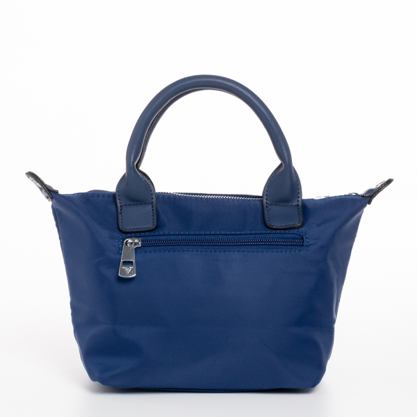 Empedonika kék női táska, textil anyagból készült, 5 - Kalapod.hu
