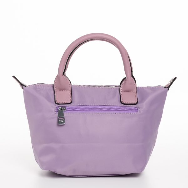 Empedonika lila női táska, textil anyagból készült, 5 - Kalapod.hu