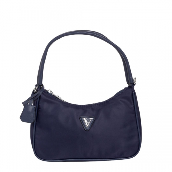 Elfreda kék női táska, textil anyagból készült, 3 - Kalapod.hu