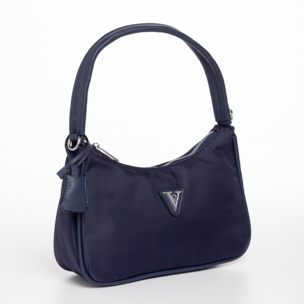 Elfreda kék női táska, textil anyagból készült, 2 - Kalapod.hu