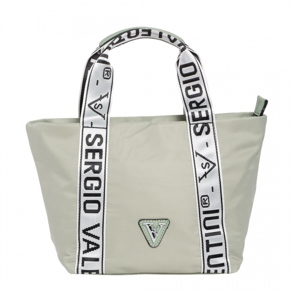 Armandine világos zöld női táska, textil anyagból készült, 3 - Kalapod.hu