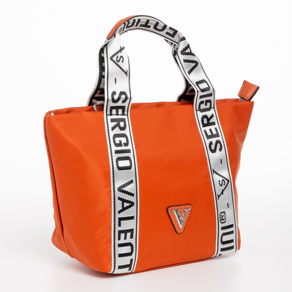 Armandine narancssárga női táska, textil anyagból készült, 2 - Kalapod.hu