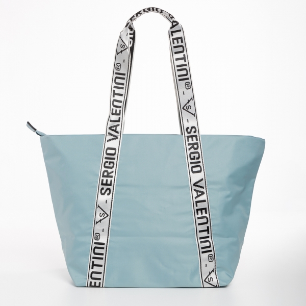 Anelise világos kék női táska, textil anyagból készült, 5 - Kalapod.hu