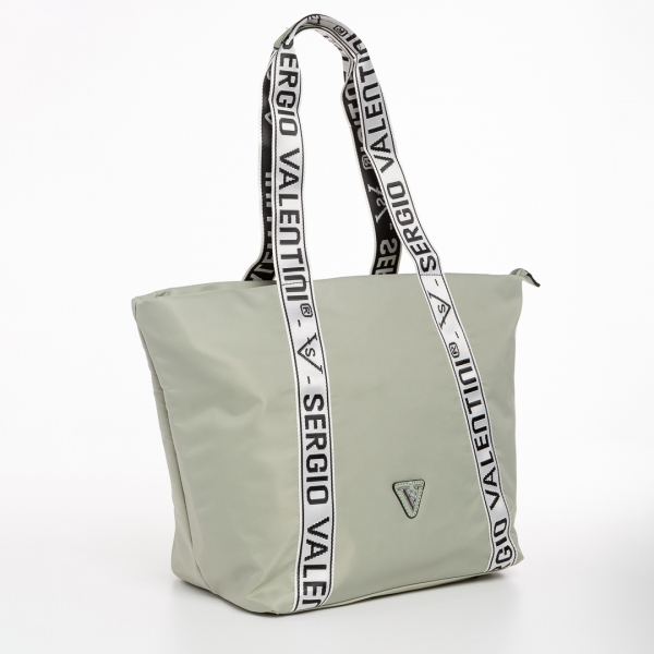 Anelise zöld női táska, textil anyagból készült, 2 - Kalapod.hu