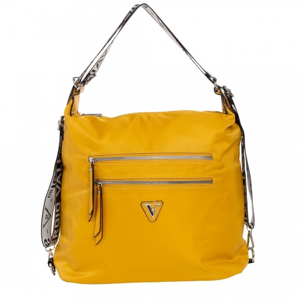 Freja sárga női táska, textil anyagból készült, 3 - Kalapod.hu