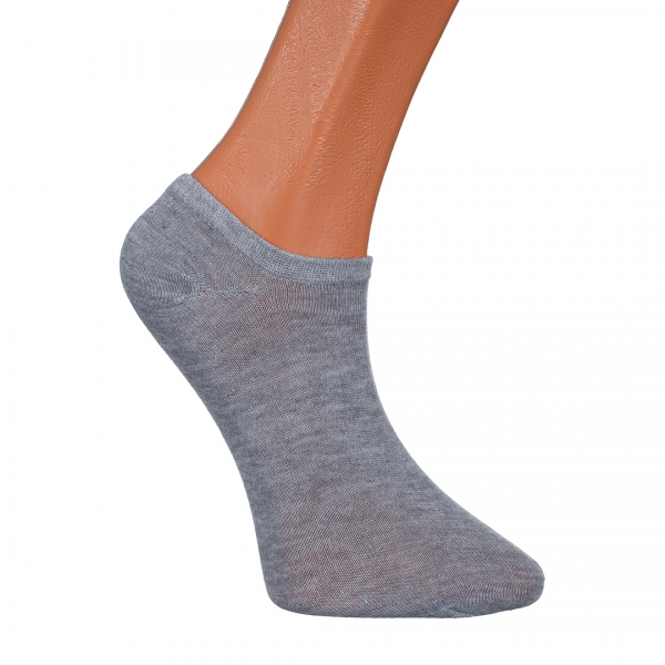 3 darabos szürke női zokni, BD-1017, 3 - Kalapod.hu