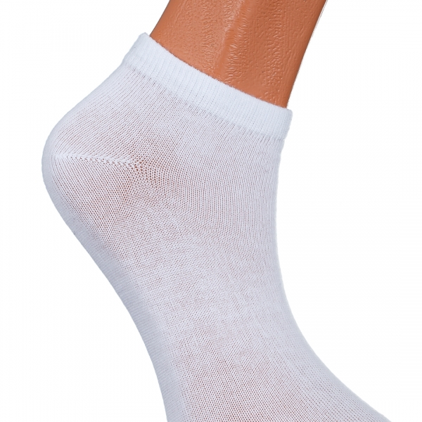 3 darabos fehér női zokni, BD-1071, 2 - Kalapod.hu