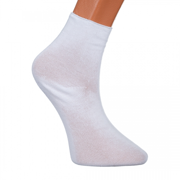 3 darabos fehér női zokni, B-3051 - Kalapod.hu