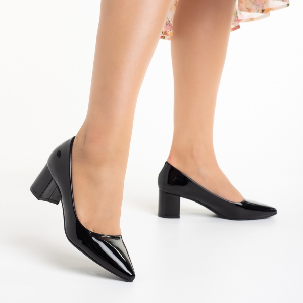 Afila fekete női cipő, 4 - Kalapod.hu