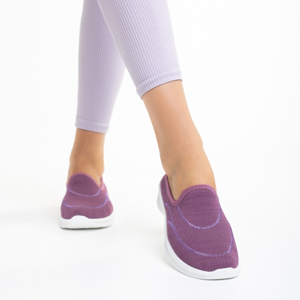Laneta lila női sportcipő, textil anyagból készült - Kalapod.hu