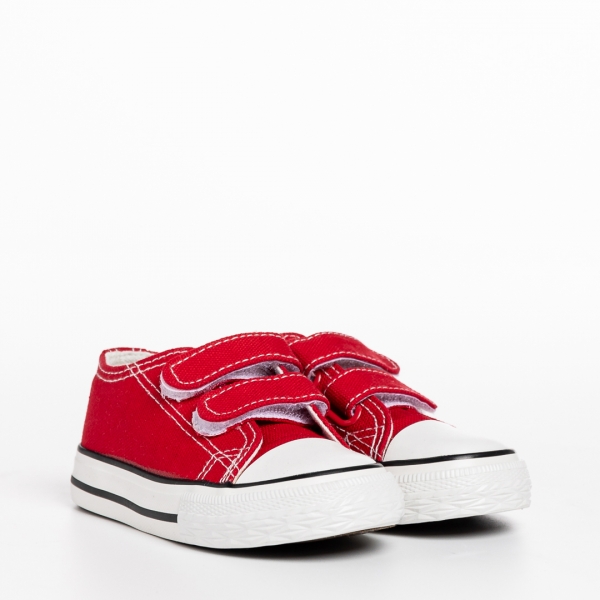 Haku piros gyerek tornacipő, textil anyagból készült - Kalapod.hu
