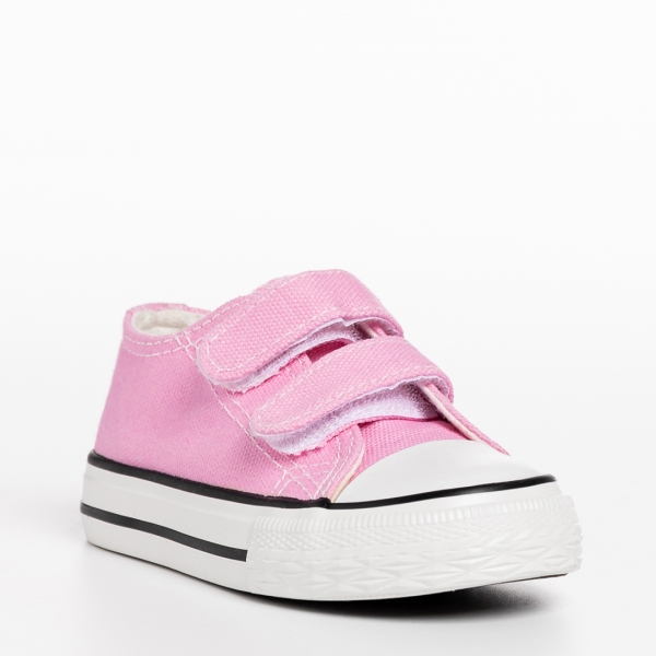 Haku rózsaszín gyerek tornacipő, textil anyagból készült, 3 - Kalapod.hu