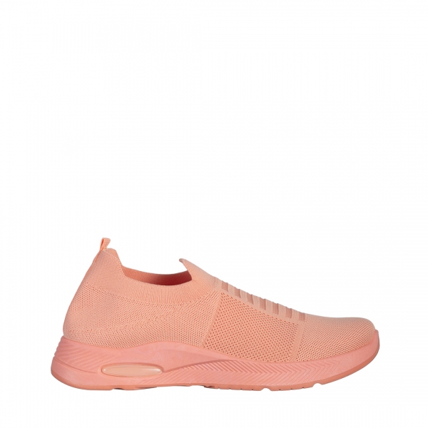Rhona rózsaszín női sportcipő, textil anyagból készült, 2 - Kalapod.hu