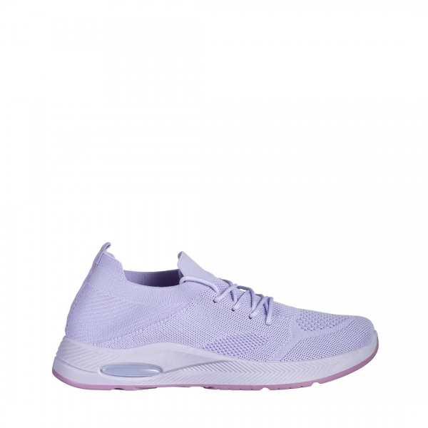 Ricarda lila női sportcipő, textil anyagból készült, 2 - Kalapod.hu