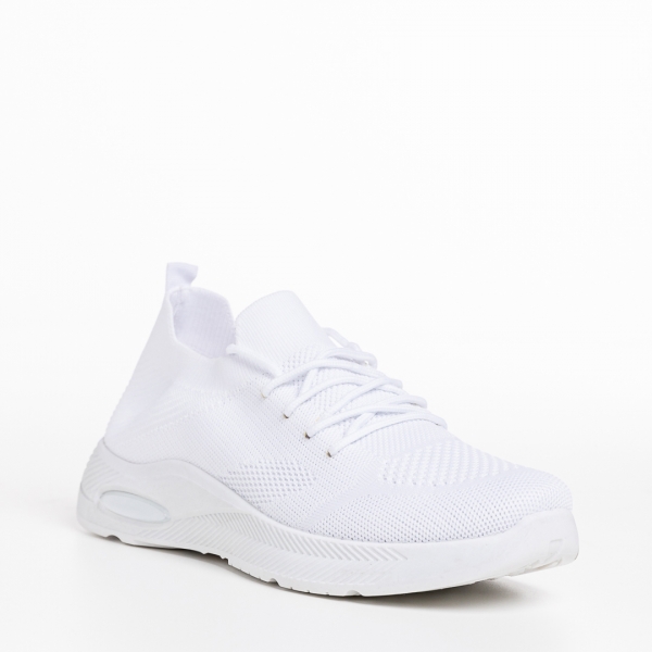 Ricarda fehér női sportcipő, textil anyagból készült, 3 - Kalapod.hu