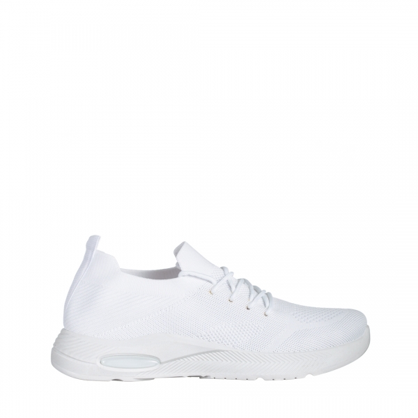Ricarda fehér női sportcipő, textil anyagból készült, 2 - Kalapod.hu