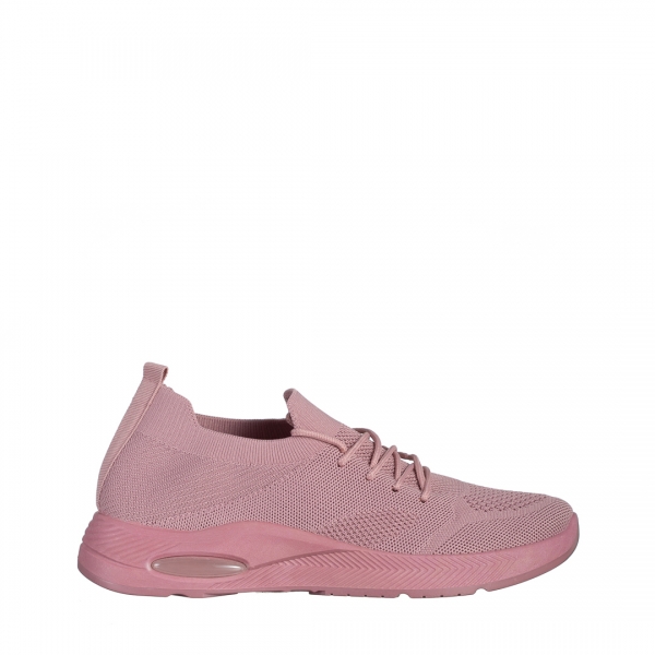 Ricarda rózsaszín női sportcipő, textil anyagból készült, 2 - Kalapod.hu