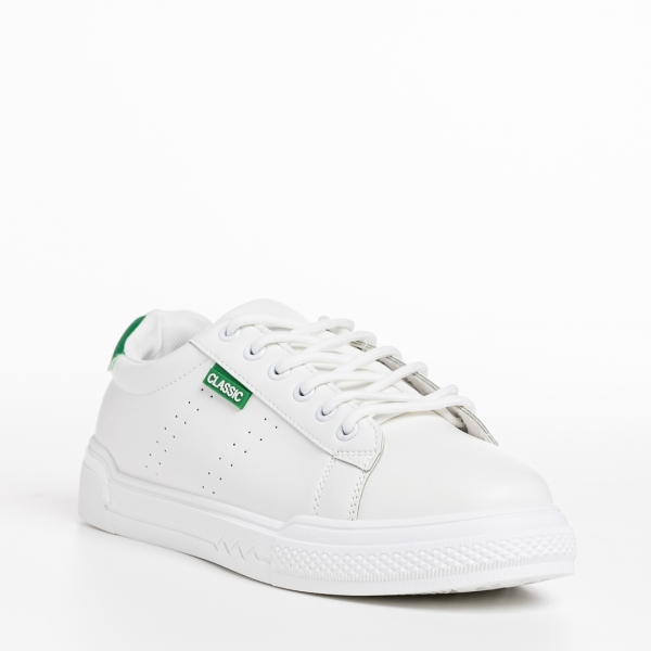 Ruba fehér és zöld női sportcipő, textil anyagból készült - Kalapod.hu