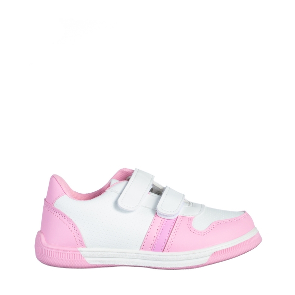 Buddy rózsaszín és fehér gyerek sportcipő, műbőrből készült, 2 - Kalapod.hu