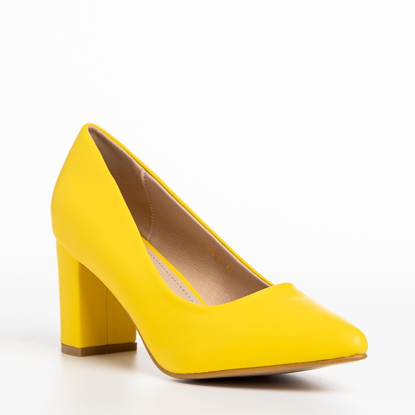 Rissa sárga női cipő, műbőrből készült - Kalapod.hu
