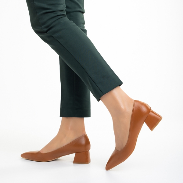 Dimina világos barna női cipő, 3 - Kalapod.hu