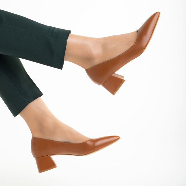 Dimina világos barna női cipő, 6 - Kalapod.hu