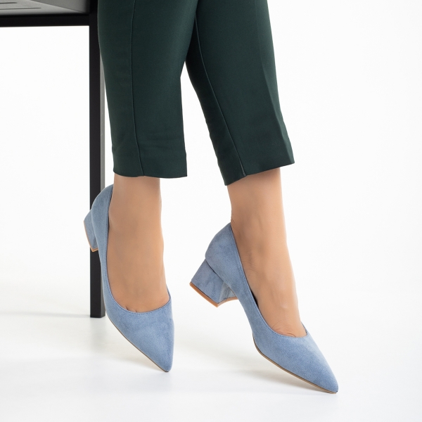 Cataleya kék női cipő, textil anyagból készült - Kalapod.hu