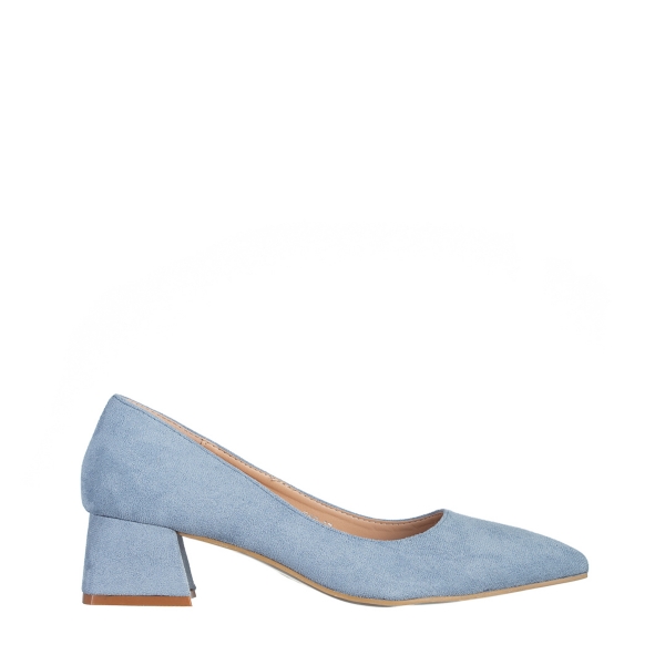 Cataleya kék női cipő, textil anyagból készült, 2 - Kalapod.hu