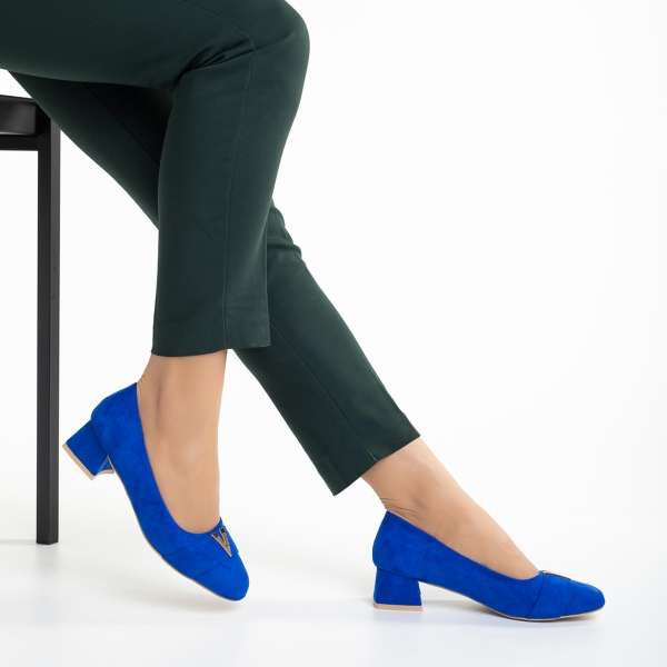 Briella kék női cipő, textil anyagból készült - Kalapod.hu