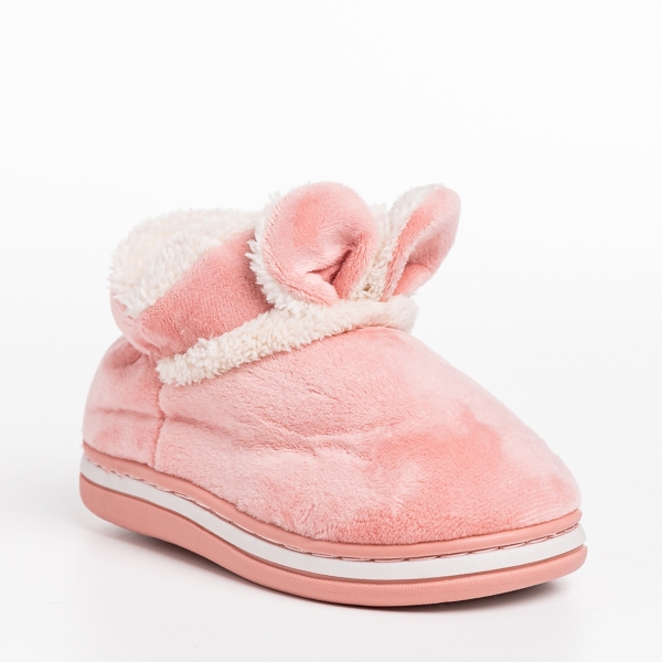 Paco rózsaszín gyerek papucs, textil anyagból készült - Kalapod.hu