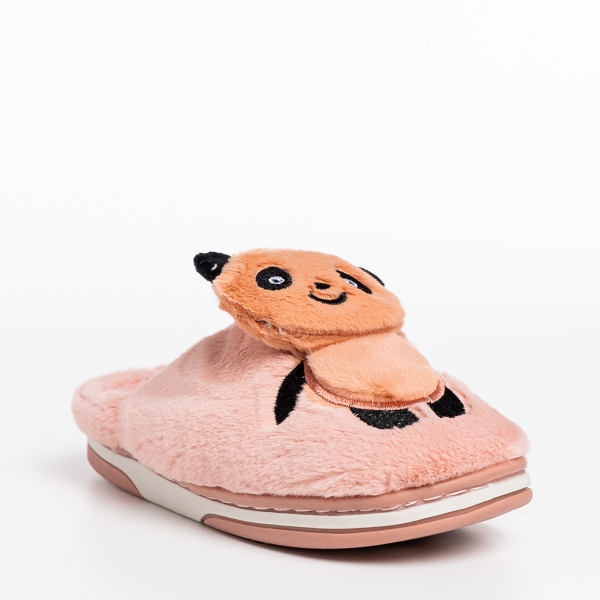 Pierre rózsaszín gyerek papucs, textil anyagból készült, 3 - Kalapod.hu