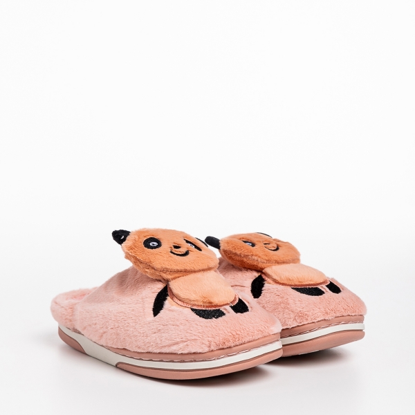 Pierre rózsaszín gyerek papucs, textil anyagból készült - Kalapod.hu