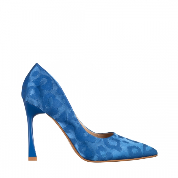 Zaida kék női cipő, textil anyagból készült, 2 - Kalapod.hu