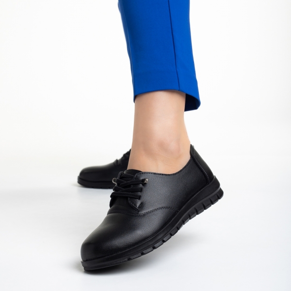 Cambria fekete női cipő, műbőrből készült, 3 - Kalapod.hu