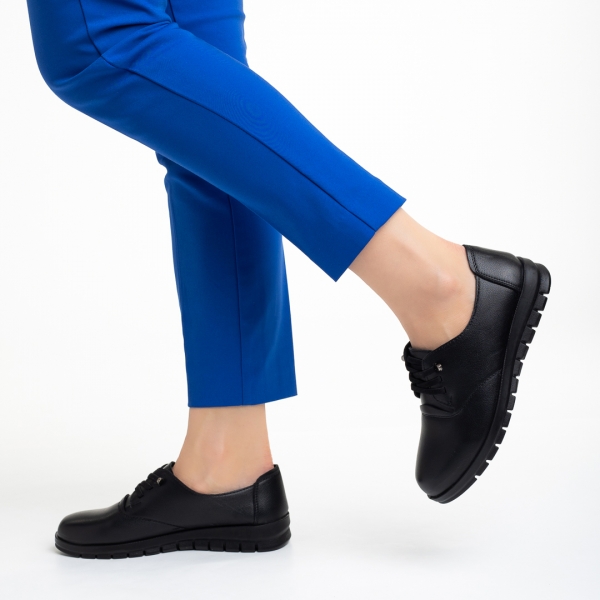 Cambria fekete női cipő, műbőrből készült, 4 - Kalapod.hu