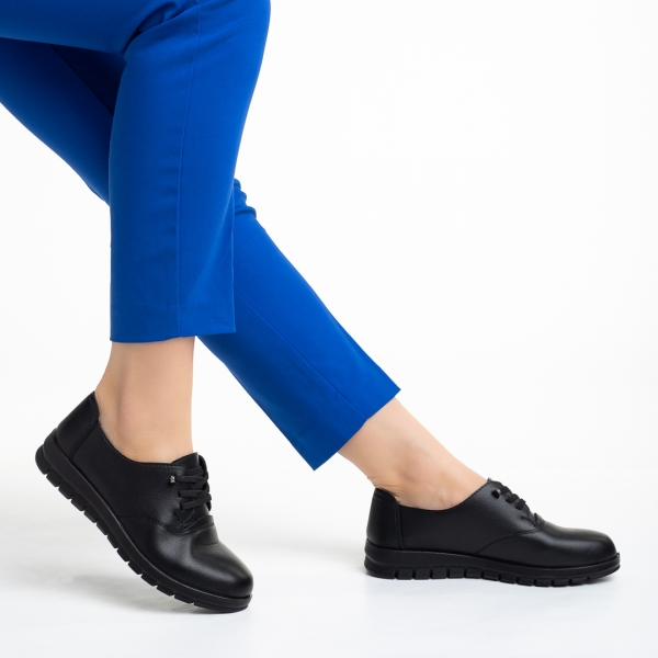Cambria fekete női cipő, műbőrből készült, 5 - Kalapod.hu