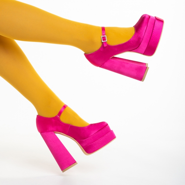 Caira fukszia női cipő, textil anyagból készült, 6 - Kalapod.hu
