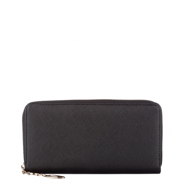 Rayen fekete női pénztárca, textil anyagból készült, 2 - Kalapod.hu