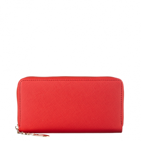 Rayen piros női pénztárca, textil anyagból készült, 2 - Kalapod.hu