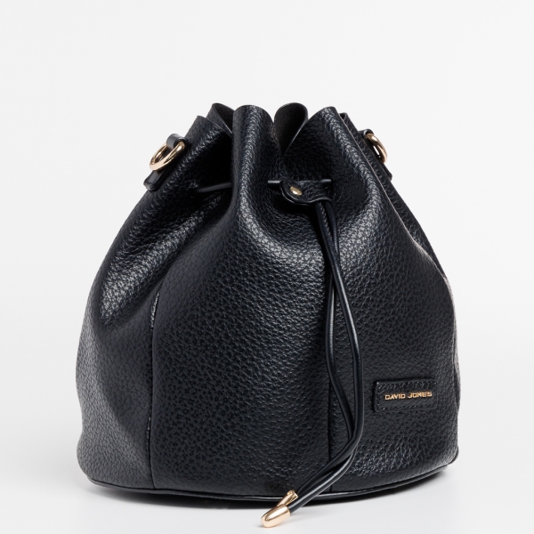 David Jones fekete női táska, Aiza műbőrből készült, 3 - Kalapod.hu