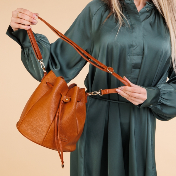 David Jones barna női táska, Aiza műbőrből készült - Kalapod.hu