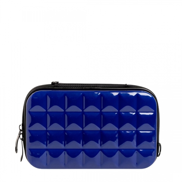 Minali kék női kozmetikus táska, akrilból készült, 2 - Kalapod.hu