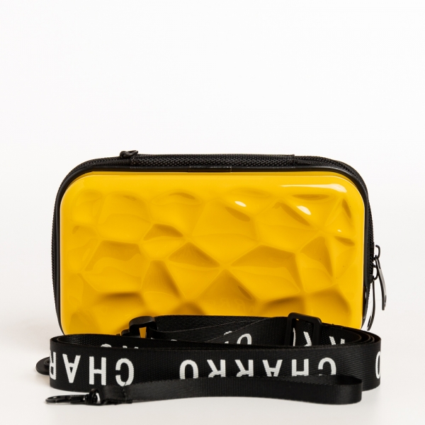 Carlota sárga női kozmetikus táska, akrilból készült, 6 - Kalapod.hu