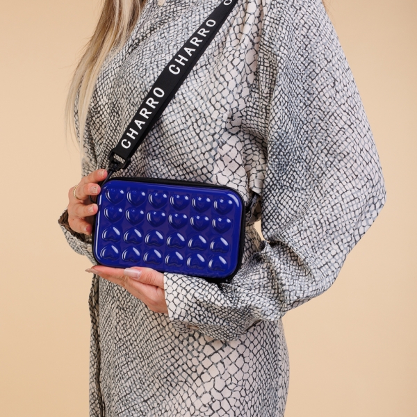 Santina kék női kozmetikus táska, akrilból készült - Kalapod.hu
