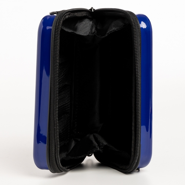 Santina kék női kozmetikus táska, akrilból készült, 7 - Kalapod.hu