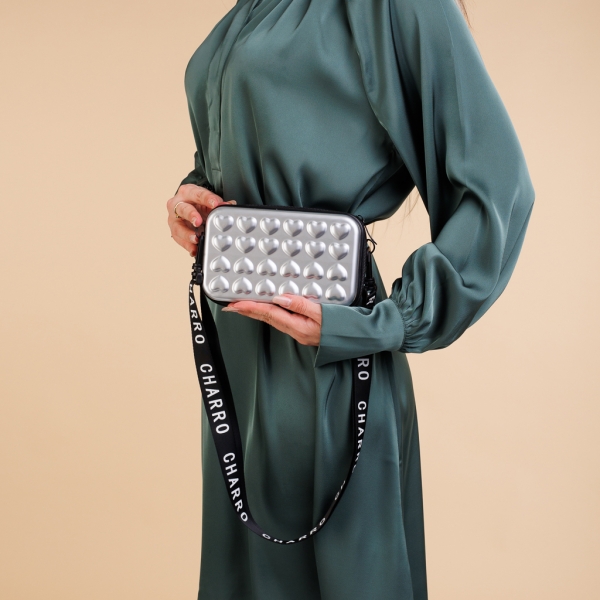 Santina ezüst női kozmetikus táska, akrilból készült - Kalapod.hu