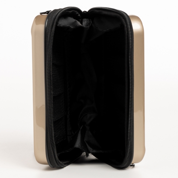 Mirta arany női kozmetikus táska, akrilból készült, 7 - Kalapod.hu